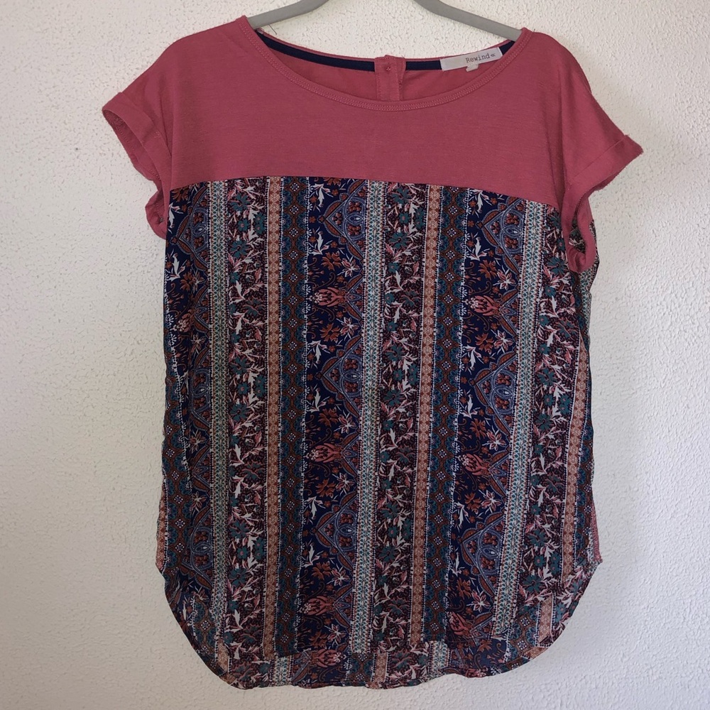 Rewind | Peach boho blouse | Junior’s size M